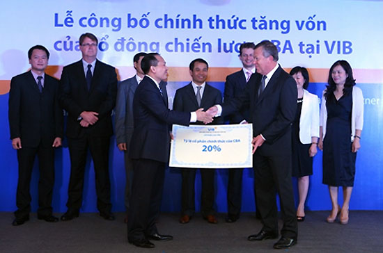 CBA đã hoàn tất việc đầu tư thêm 1.150 tỷ đồng vào VIB để nâng tỷ lệ sở hữu lên 20%.