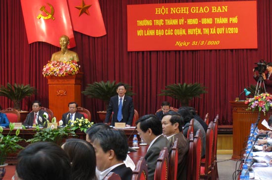 GDP quý 1/2010 của Hà Nội tăng 8,7%