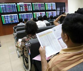 Gần 100 mã trên sàn hôm nay tăng giá; lượng mã giảm chỉ còn vẻn vẹn 10 mã.