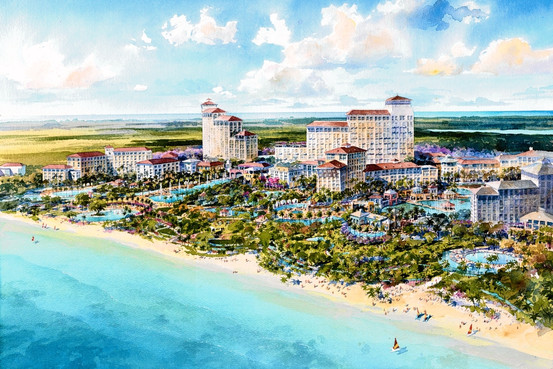 Phối cảnh Link Trang Chủ PG88.Com Mới #2026 nghỉ dưỡng ở Bahamas mà China State Construction sắp xây dựng.