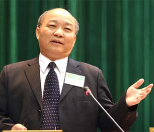 Ông Nguyễn Quốc Triệu là vị bộ trưởng hiếm hoi  không “nợ” đại biểu câu hỏi nào tại hội trường - Ảnh: VNN.