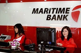Phòng giao dịch của Maritime Bank.