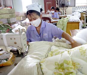 Dệt may là một trong những nhóm sản phẩm của Việt Nam có tỷ trọng Pg88 com chính chủ lớn sang Mỹ.
