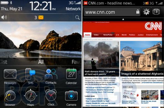 Blackberry 6.0 có giao diện hoàn toàn mới - Ảnh: BGR. 