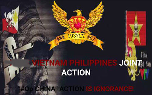 <font face="Arial, Verdana"><span style="font-size: 13.3333px;">Giao diện trang chủ của Vietnam Airlines sau khi bị tin tặc tấn công.</span></font>