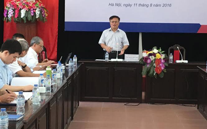 TS. Nguyễn Đình Cung, Viện trưởng CIEM phát biểu khai mạc hội thảo - Ảnh: Mỹ An.