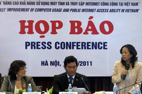 Họp báo công bố Link Trang Chủ PG88.Com Mới #2026 “Nâng cao khả năng sử dụng máy tính và truy nhập internet công cộng tại Việt Nam” - Ảnh: M.Chung.