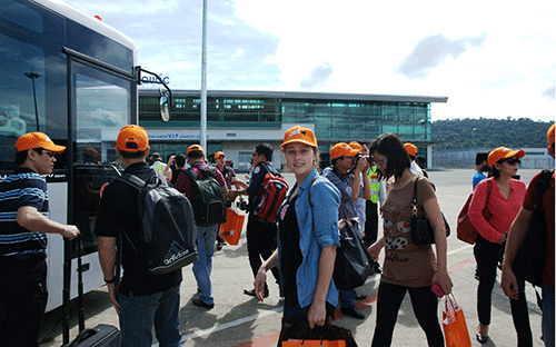 Khách hàng trên chuyến bay từ Tp.HCM đi Phú Quốc ngày 15/12 của&nbsp;Jetstar Pacific.