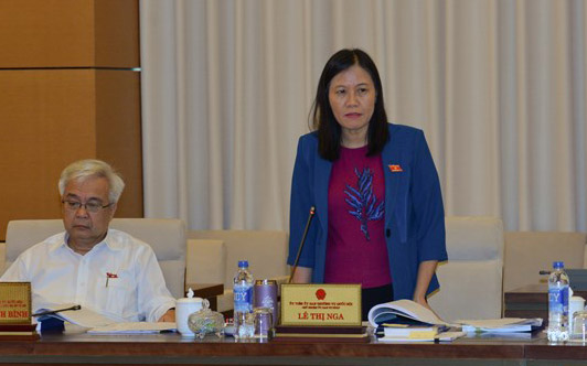 Chủ nhiệm Uỷ ban Tư pháp Lê Thị Nga chưa yên tâm với quy định nổ súng tại dự thảo luật
