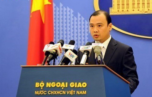 Phát ngôn viên Bộ Ngoại giao Lê Hải Bình - Ảnh: TTXVN.