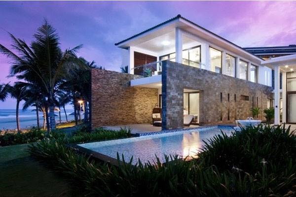 Phối cảnh biệt thự biển Vinpearl Resort &amp; Villas.