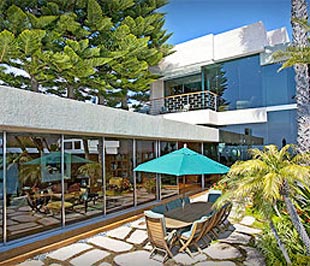 Ngôi nhà ở Malibu, nơi bà Guyton tổ chức tiệc.