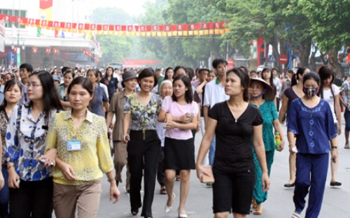 Phố đi bộ đã được Hà Nội triển khai thí điểm từ 2004.<br>