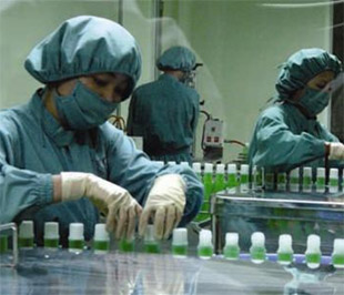 Dây chuyền sản xuất thuốc của Công ty Pharmedic - Ảnh: TT.