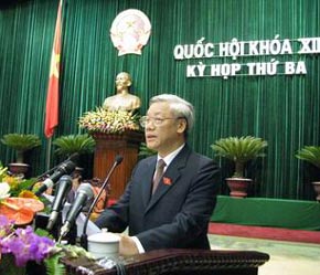 Chủ tịch PG88 ⭐ Link trang chủ số 1 nhà cái PG88 com casino slot Nguyễn Phú Trọng đọc diễn văn bế mạc kỳ họp.