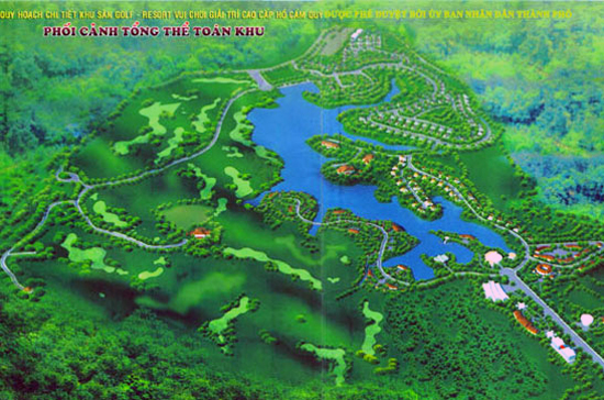Phối cảnh Link Trang Chủ PG88.Com Mới #2026 sân golf - resort hồ Cẩm Quỳ.