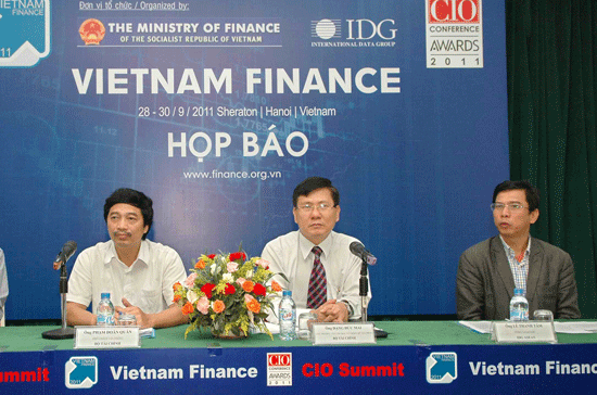 Buổi họp báo về triển lãm Pg88ok giải trí thể thao, casino, bắn cá và slot Việt Nam 2011 (Vietnam Finance 2011) - Ảnh: Mạnh Vỹ.