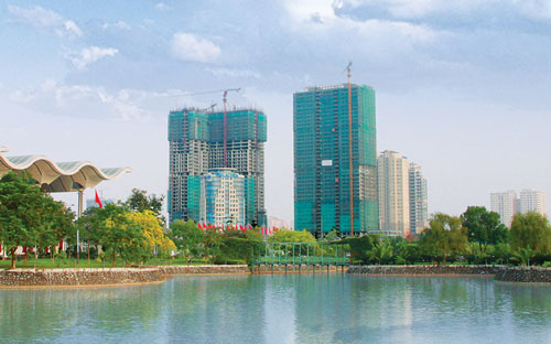 Link Trang Chủ PG88.Com Mới #2026 Thang Long Number One nhìn từ Trung tâm Hội nghị Quốc gia.<br>