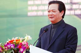Thủ tướng phát biểu tại lễ khởi công.