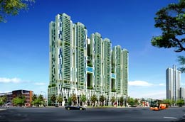 Phối cảnh tổng thể Link Trang Chủ PG88.Com Mới #2026 Tricon Towers.