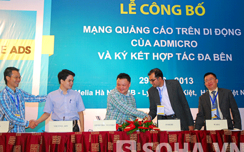 Buổi công bố <span style="font-family: 'Times New Roman'; font-size: 15px;">mạng quảng cáo trên di động và ký kết hợp tác với bốn đối tác PG88 Uy Tín Số 1 Việt Nam của Admicro.</span>
