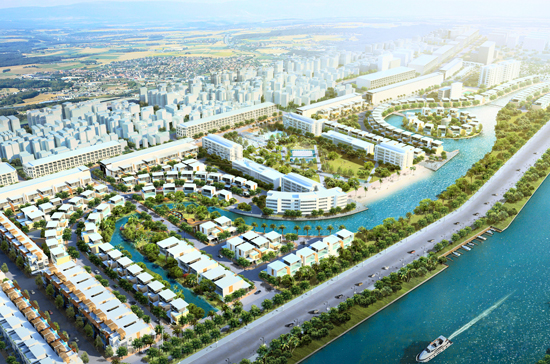 Phối cảnh khu đô thị Venesia.