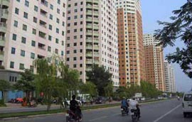 Một khu chung cư của Vinaconex tại Trung Hòa, Cầu Giấy.