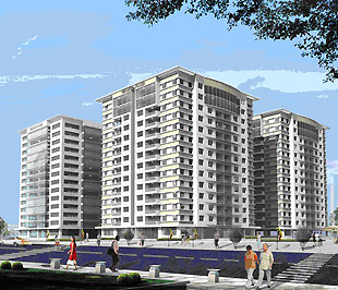 Phối cảnh Link Trang Chủ PG88.Com Mới #2026 khu cao ốc văn phòng và căn hộ cao cấp Waseco Plaza.