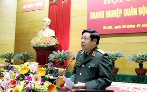 Đại tướng Phùng Quang Thanh, Bộ trưởng Quốc phòng giao nhiệm vụ cho các 
6Pg88.con độc quyền mỗi ngày quân đội - Ảnh: Cổng thông tin điện tử Bộ Quốc phòng.