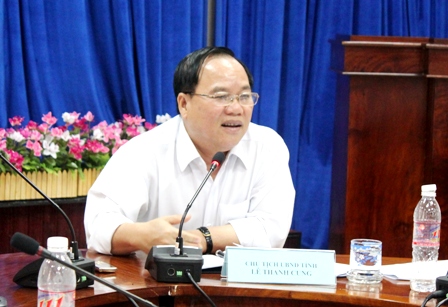 Ông Lê Thanh Cung, nguyên Chủ tịch UBND tỉnh Bình Dương. Ngày 30/12/2014, trong một kỳ họp bất thường, Hội đồng Nhân dân tỉnh Bình Dương đã bầu ông Trần Văn Nam giữ chức Chủ tịch tỉnh thay cho ông Lê Thanh Cung.