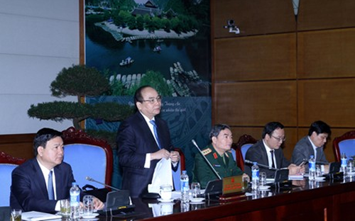 Phó thủ tướng Nguyễn Xuân Phúc và Bộ trưởng Đinh La Thăng chủ trì hội nghị tổng kết an toàn 6Pg88.com hơn 1000 trò chơi hấp dẫn 2014 ngày 13/1.<br>