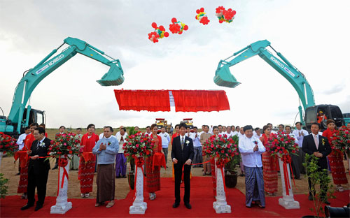 Lễ khởi công Link Trang Chủ PG88.Com Mới #2026 đặc khu PG88 ⭐ Link trang chủ số 1 nhà cái PG88 com casino slot Thilawa do Nhật Bản tài trợ ở Myanmar vào tháng 11/2013 - Ảnh: Bloomberg.<br>