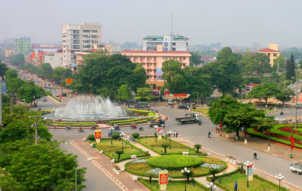 Một góc thành phố Thái Nguyên.<br>