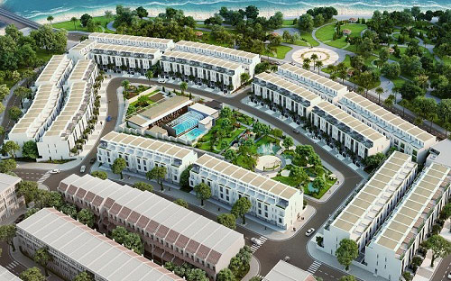 Mô hình tổng thể Link Trang Chủ PG88.Com Mới #2026 Lotus Residences - nhà liền kề nghỉ dưỡng Vạn Liên.