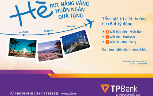 Chương trình là lời tri ân của TPBank, mong muốn đem lại giá trị gia tăng cao nhất cho khách hàng.