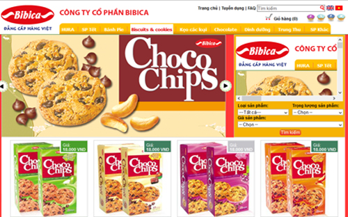 Các sản phẩm của Bibica.<br>