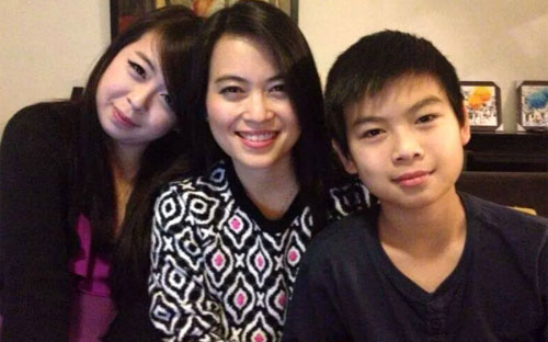  Chị Nguyễn Ngọc Minh là mẹ của hai con Đặng Minh Châu và Đặng Quốc Huy.
