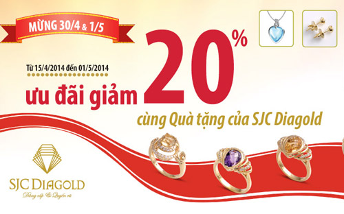 Chương trình tặng quà áp dụng cho tất cả các cửa hàng, các chi nhánh bán nữ trang tính giá món trên hệ thống SJC toàn quốc.