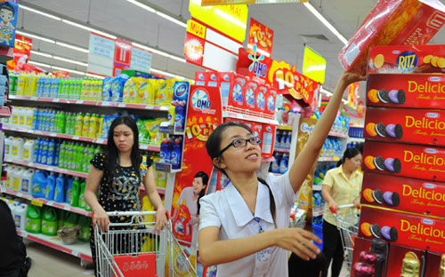 Trong năm 2014, có 9 tháng CPI tăng giá và 3 tháng chỉ số này ở mức âm.