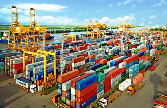 Một góc cảng Hải Phòng.