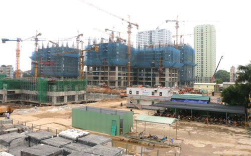 Goldmark City vượt tiến độ thi công gần 1 tháng so với cam kết.