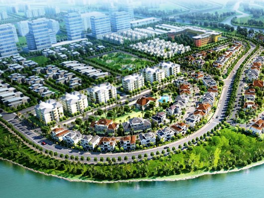 Một góc khu đô thị Phú Mỹ Hưng.<br>
