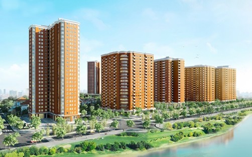Phối cảnh khu đô thị mới Nghĩa Đô.