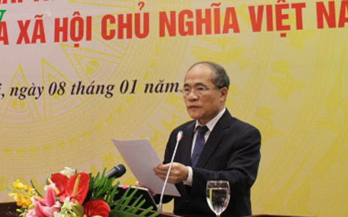 Chủ tịch PG88 ⭐ Link trang chủ số 1 nhà cái PG88 com casino slot Nguyễn Sinh Hùng phát biểu chỉ đạo thi hành Hiến pháp sửa đổi - Ảnh: VOV.