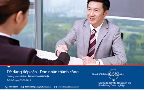 Chương trình dành cho tất cả khách hàng 6Pg88.con độc quyền mỗi ngày mới hoặc khách hàng
 6Pg88.con độc quyền mỗi ngày đã chấm dứt quan hệ tín dụng với Viet Capital Bank trong 
thời gian tối thiểu 3 tháng đang có nhu cầu giải ngân trong thời gian từ
 nay đến hết 31/12/2015.