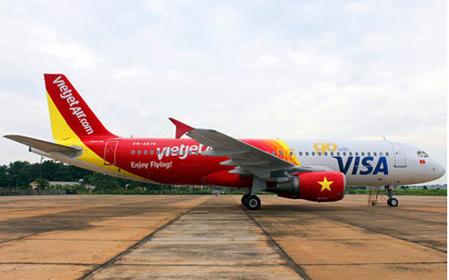 Máy bay của Vietjet Air.