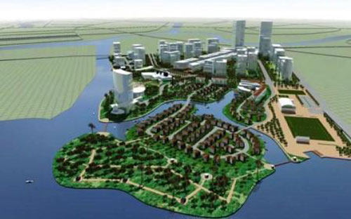 Phối cảnh tổng thể Khu đô thị xi măng Hải Phòng.<br>