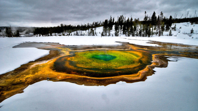 Grand Prismatic Springs: những gam màu tuyệt đẹp trong làn khói - Ảnh 7.
