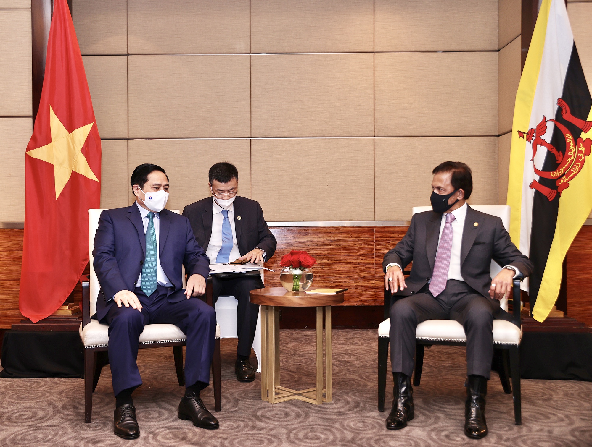 Thủ tướng Chính phủ Phạm Minh Chính hội kiến Quốc vương Brunei