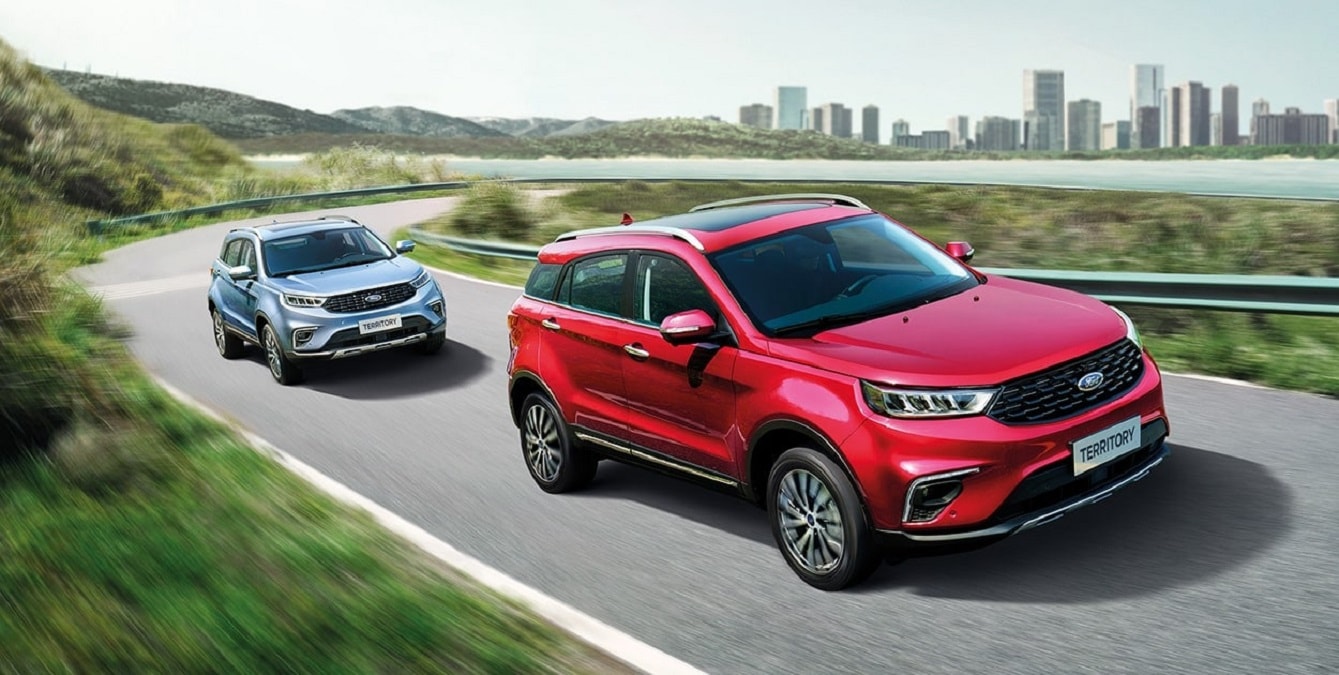 Ford Territory 2021 sở hữu ngoại h&igrave;nh cơ bắp đ&uacute;ng chất Mỹ.